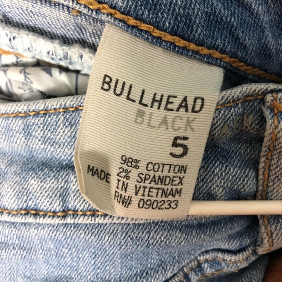 BULLHEAD BLACK jean shorts size 5 - Picture 4 of 4